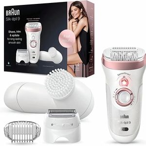 Braun Epilator Silk-épil 9 9-880, Facial Hair Removal for Women, Wet & D…